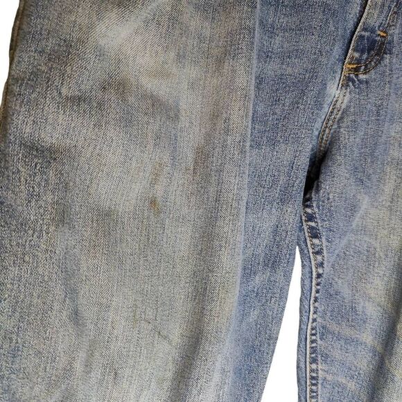 Wrangler Oversized Distressed Marked Work Denim Jeans - Picture 6 of 10